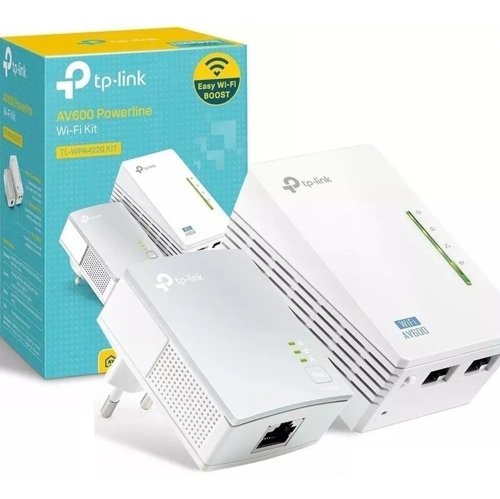 Repetidor De Sinal Wifi Extensor Rede Elétrica Av600 V4 C/nf Mercado