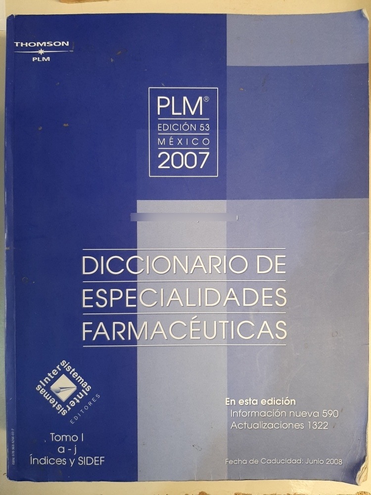 Diccionario De Especialidades Farmaceuticas 2007 Plm Mercado Libre