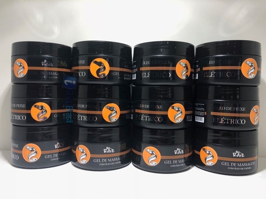 Kit 12 Gel Oleo De Peixe Eletrico 250g Bio Raiz Atacado Mercado Livre