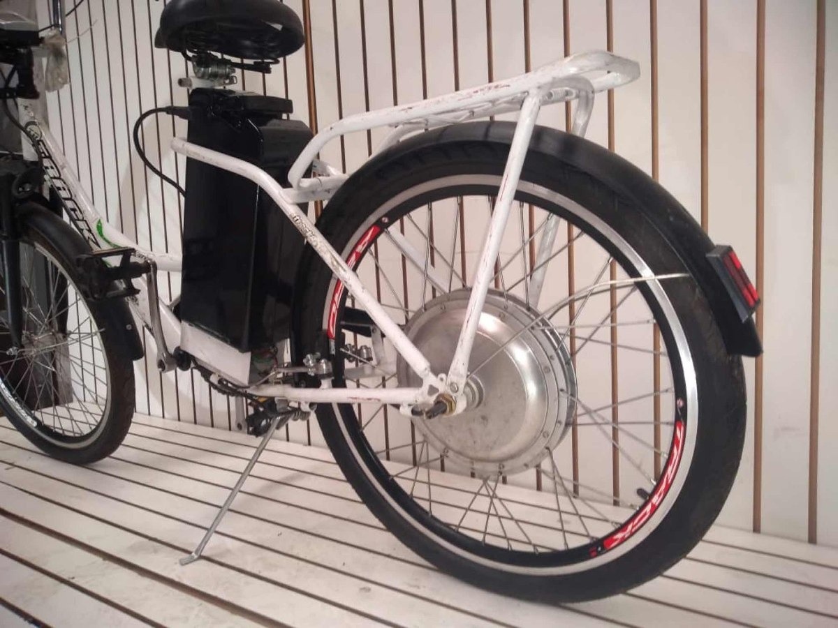 Bicicleta Elétrica 350 Watts Com Bateria Semi Nova C/nota Mercado Livre