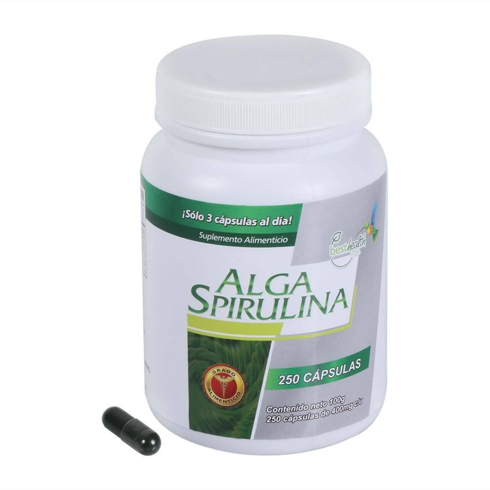 Alga Spirulina Besthealth 3 Botes 750 Capsulas 400mg C/u Mercado Libre