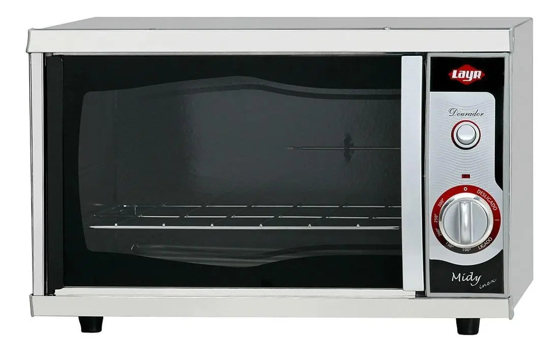 Forno de bancada elétrico Layr Midy Inox 21L aço inoxidável 110V