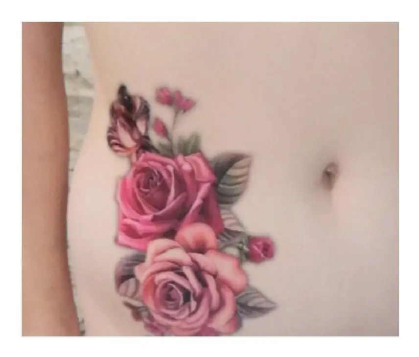 Tatuagem Temporária Tattoo Diversos Modelos! R 4,00 em Mercado Livre Tatuagem Temporária Delicada Com 20 Cm Flor Floral Mercado Livre