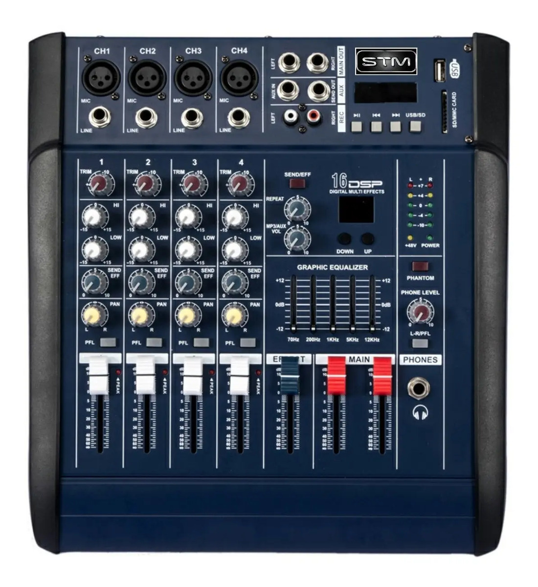 Mezcladora Amplificada Stm Electronics St 402 Usb