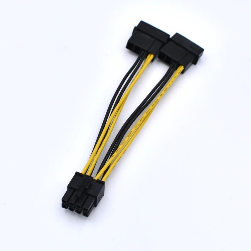 Cable Adaptador Fuente Ide 2 Molex A Motherboard 8 Pines Cpu Mercado