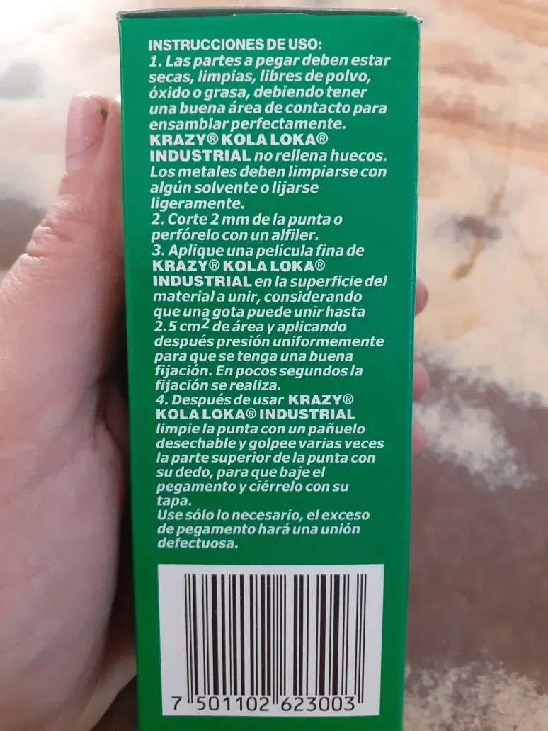 Pegamento Kola Loka Industrial Pega De Locura, 50 Gr Klm Mercado Libre