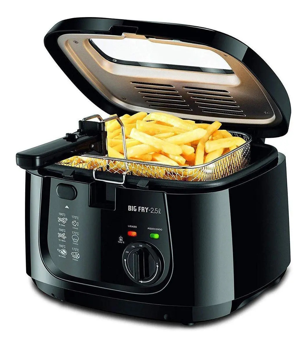 Fritadeira elétrica Mondial Big Fry FT07 2.5L preta 220V250V