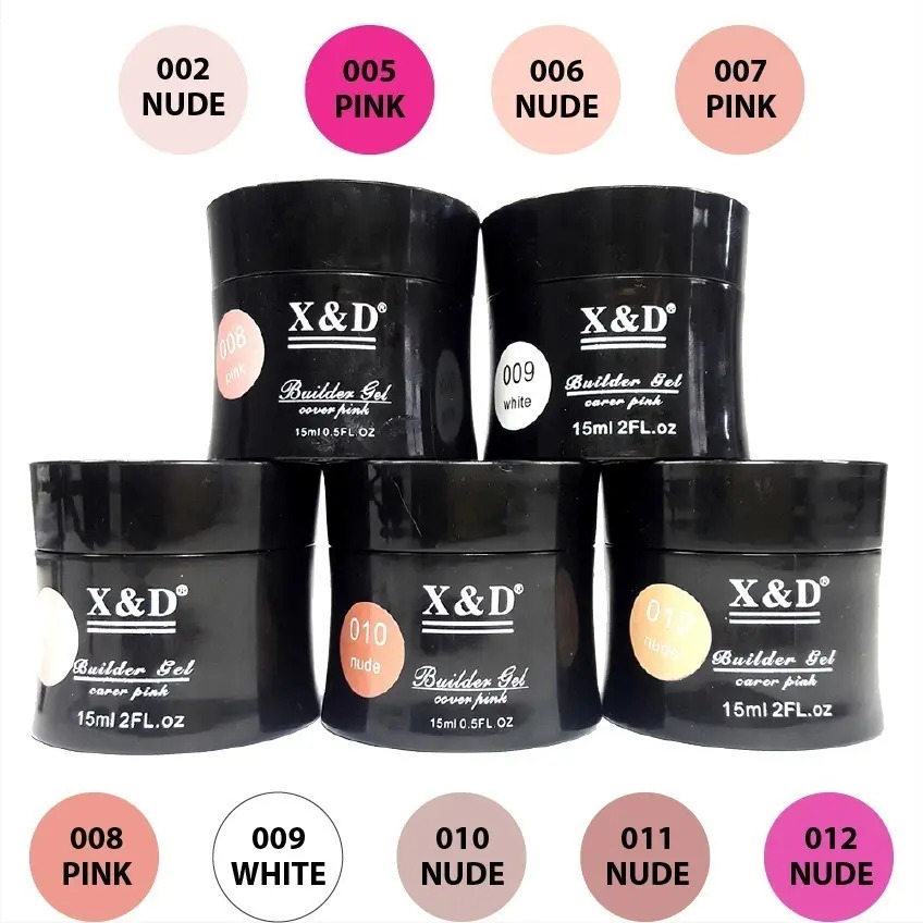 Kit 12 Gel Xed Builder Gel Alongamento Unha Xd 15ml Led Uv Mercado Livre