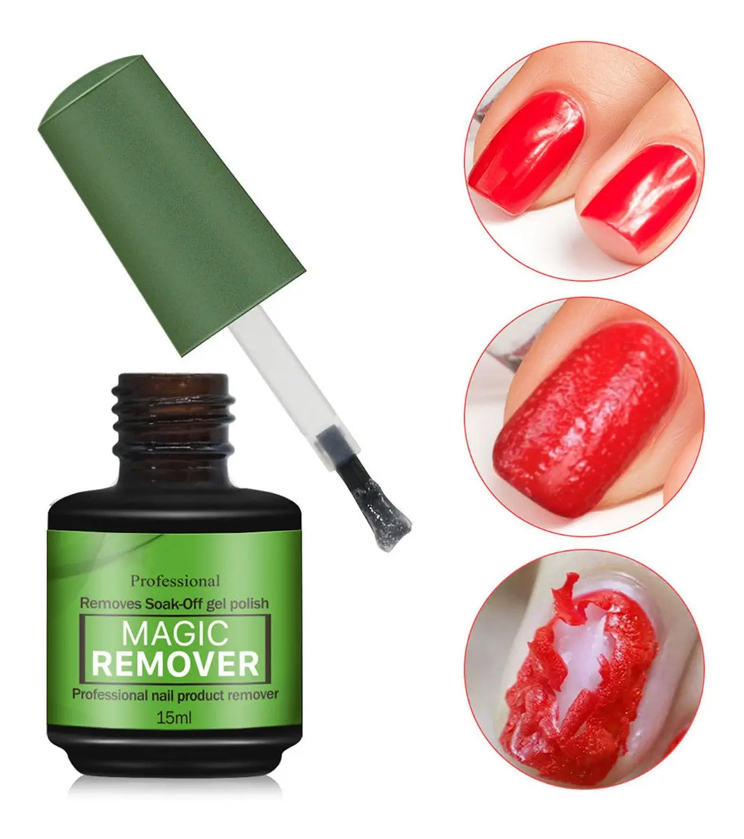 15ml Magic Unha Polish Removedor 2min Fast Soak Off Nail Gel Mercado