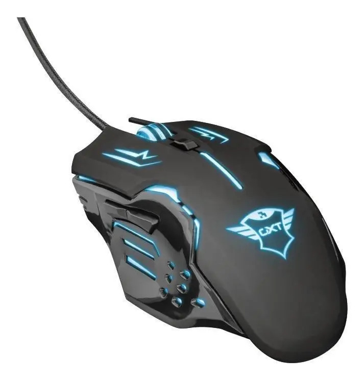 Mouse de juego Trust Rava GXT 108 negro Mercado Libre