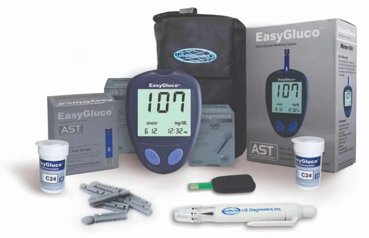 Kit Easy Gluco 10 Tiras 10 Lancetas Portalanceta Mercado Libre