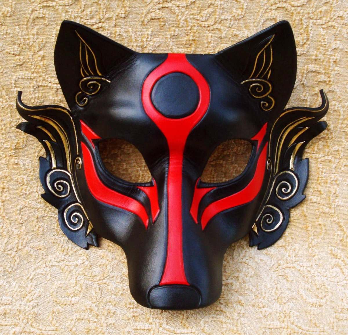 Mascara Zorro De Japon Piel Genuina 2 Colores Envio Gratis Mercado Libre