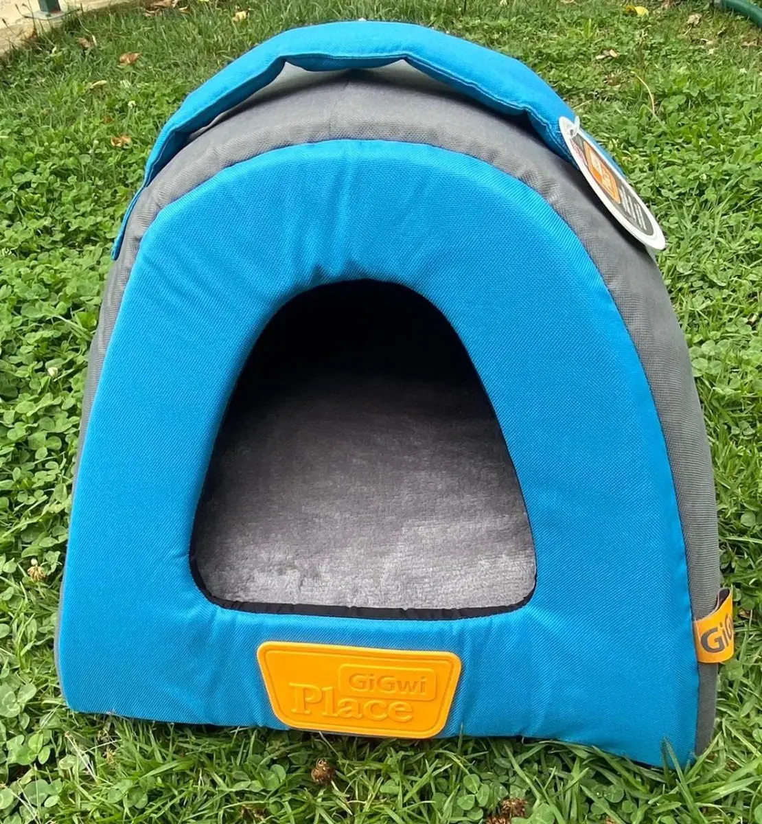 Casa Cama Premium Iglu Gris Y Azul Perro O Gato Tamaño L Mercado Libre