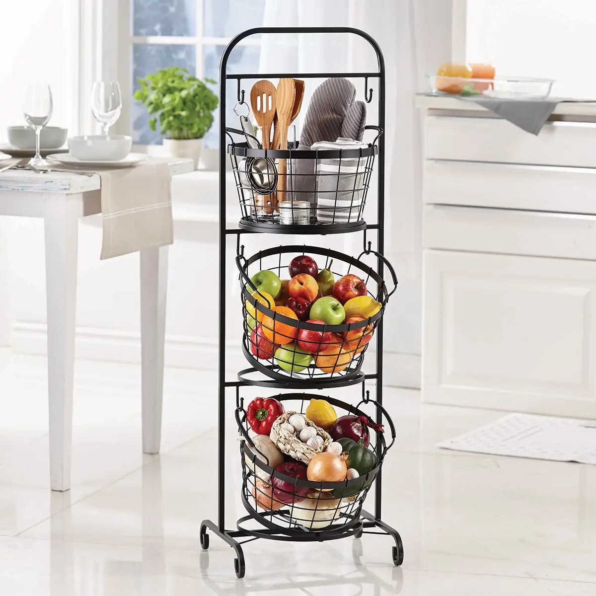 Frutero De Metal De Tres Niveles Mercado Libre