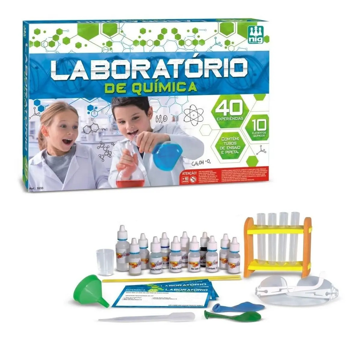 Jogo Laboratório De QuÃmica Infantil Brinquedo Experiêcias Mercado Livre