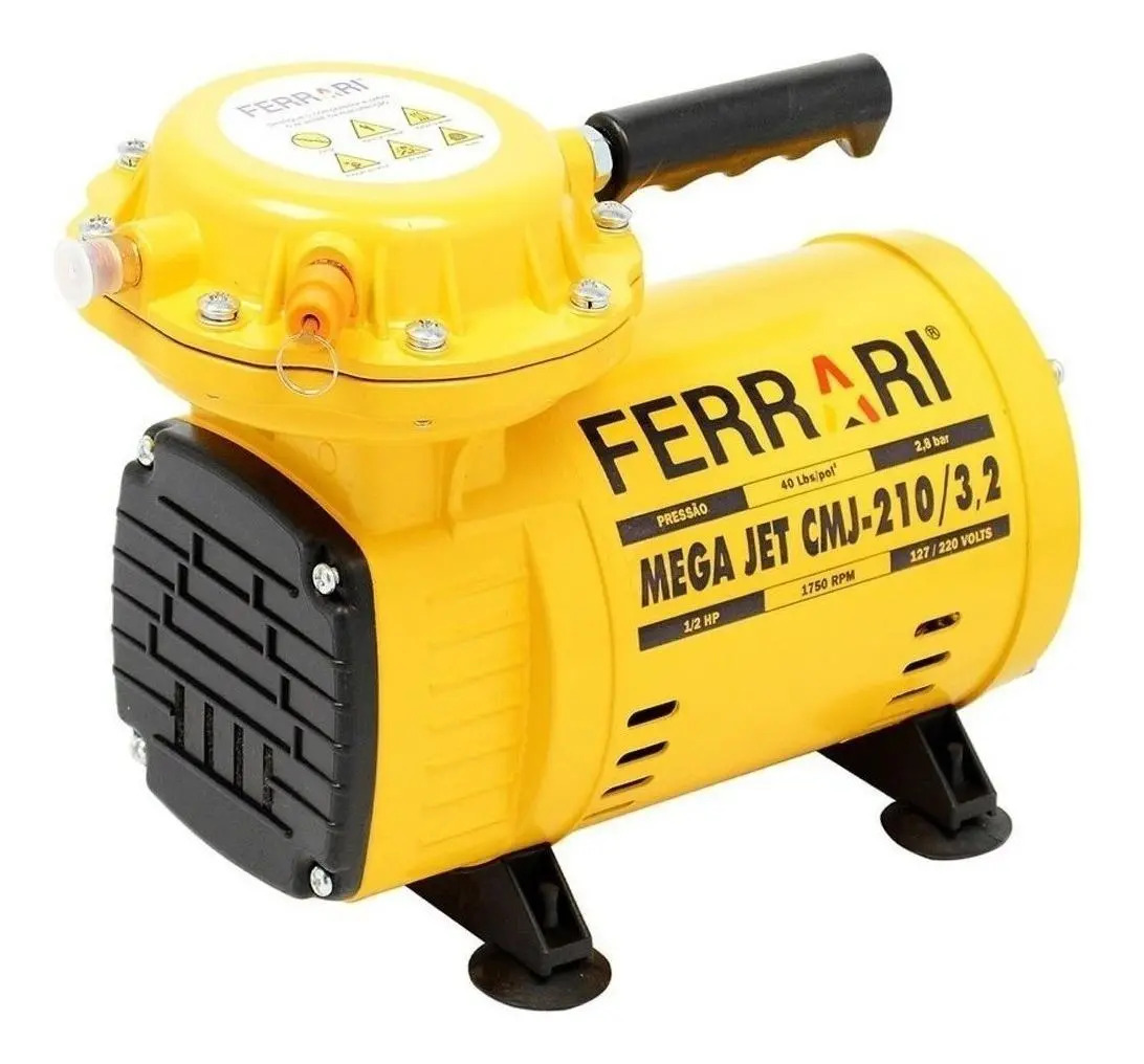 Compressor De Ar Mini Elétrico Portátil Ferrari Mega Jet Cmj210
