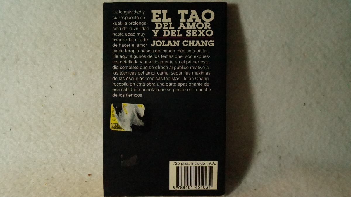 El Tao Del Amor Y Del Sexo / Jolan Chang Mercado Libre