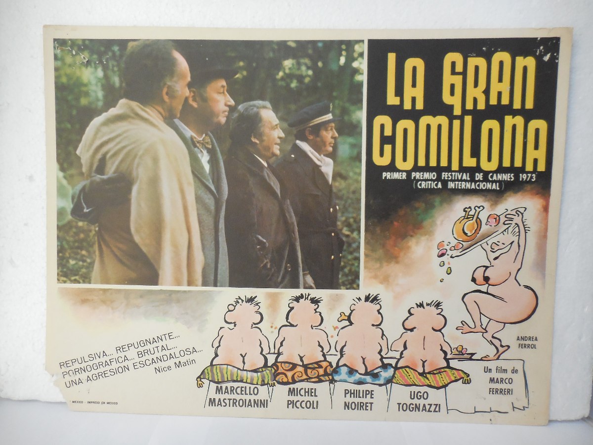 Marcello Mastroianni, La Gran Comilona, Cartel De Cine Mercado Libre