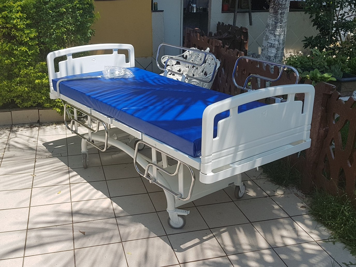Cama Hospitalar Elétrica Com Elevação De Altura Luxo Mercado Livre