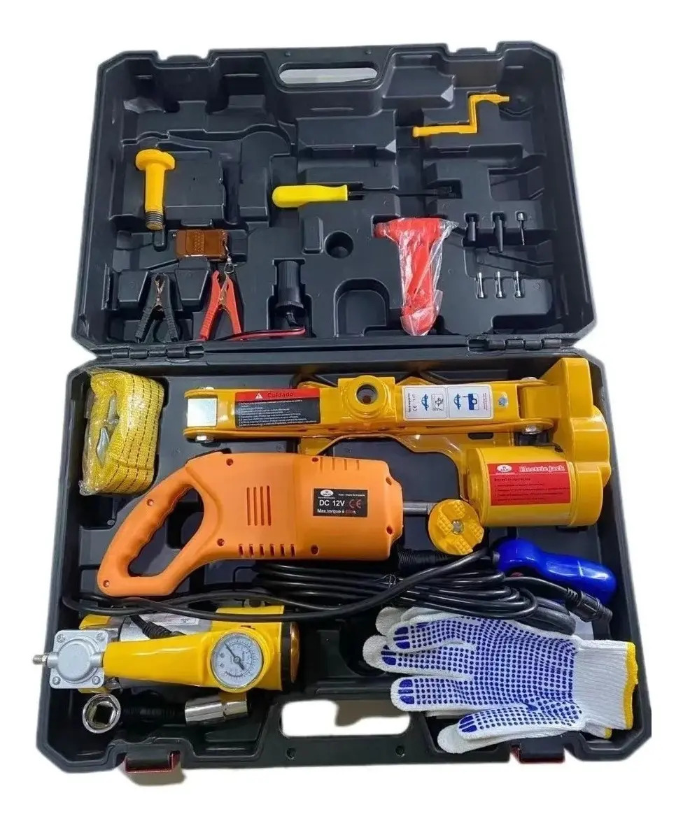 Macaco Elétrico 12v 2500kg Chave Roda E Mini Compressor Mercado Livre