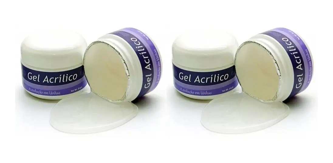 Kit 2 Gel Acrílico Alongamento Unhas Piu Bella Nota Fiscal Mercado Livre