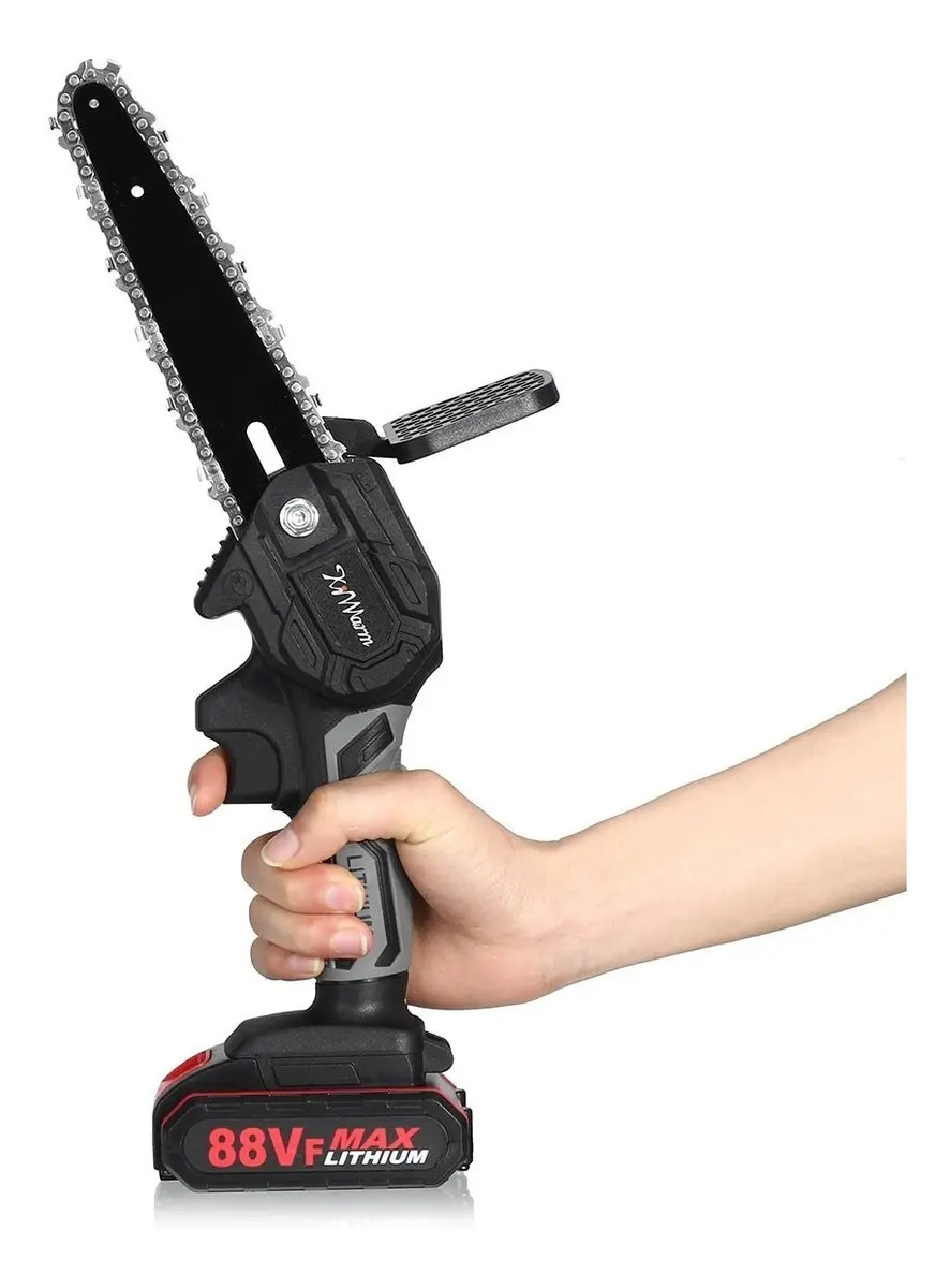 Mini Motosserra A Bateria/ Recarregável 6 Polegada 3000w 88v Mercado