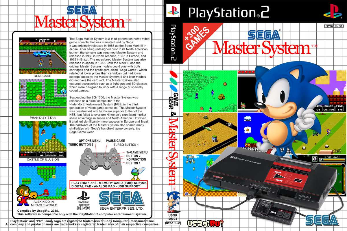 Emulador Master System Para Ps2 Dvd + 300 Games Frete Baixo Mercado Livre