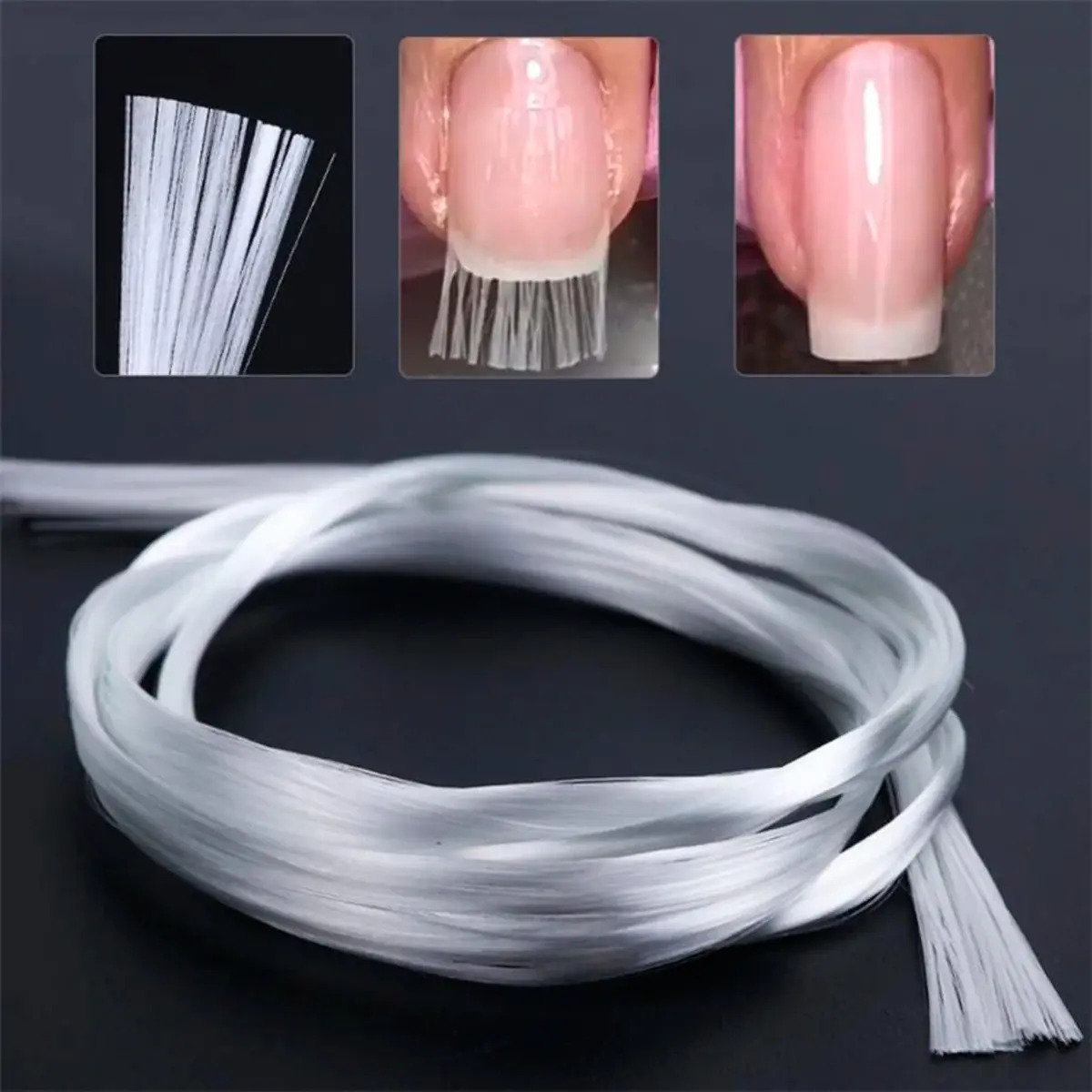 Kit 10 Pacotes 100 Fibra De Vidro Fio A Fio Unhas Promoção! Frete grátis
