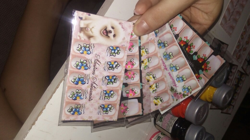 Adesivos Artesanais De Unhas Mercado Livre