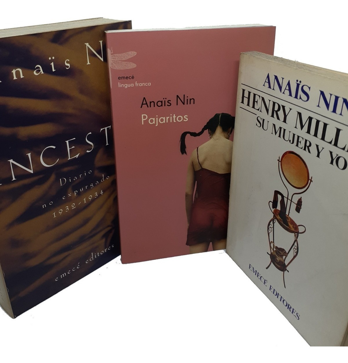 Anaïs Nin Lote X 3 Libros Diarios 1931 A 1934 Y Pajaritos Mercado