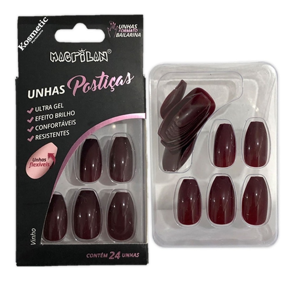Unhas Postiças Macrilan Bailarina C/24 ( 2 Unidades ) Mercado Livre