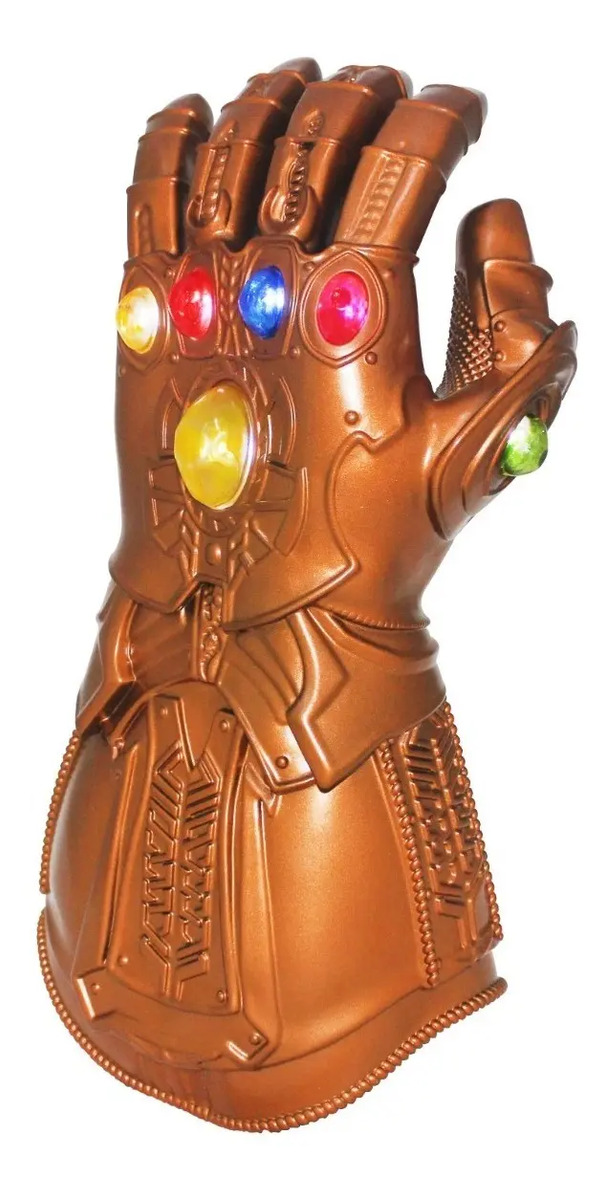 Guante De Thanos Con Luz En Las Gemas Del Infinito Marvel