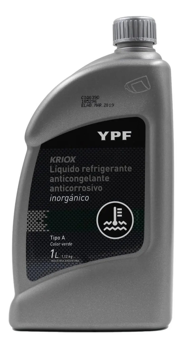 Liquido Refrigerante Anticongelante Ypf Kriox 1 L Mercado