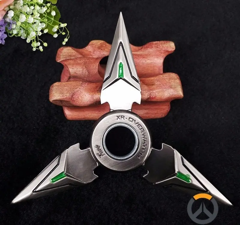 Overwatch Genji Shuriken 10cm Fidget Hand Spinner Mercado Livre