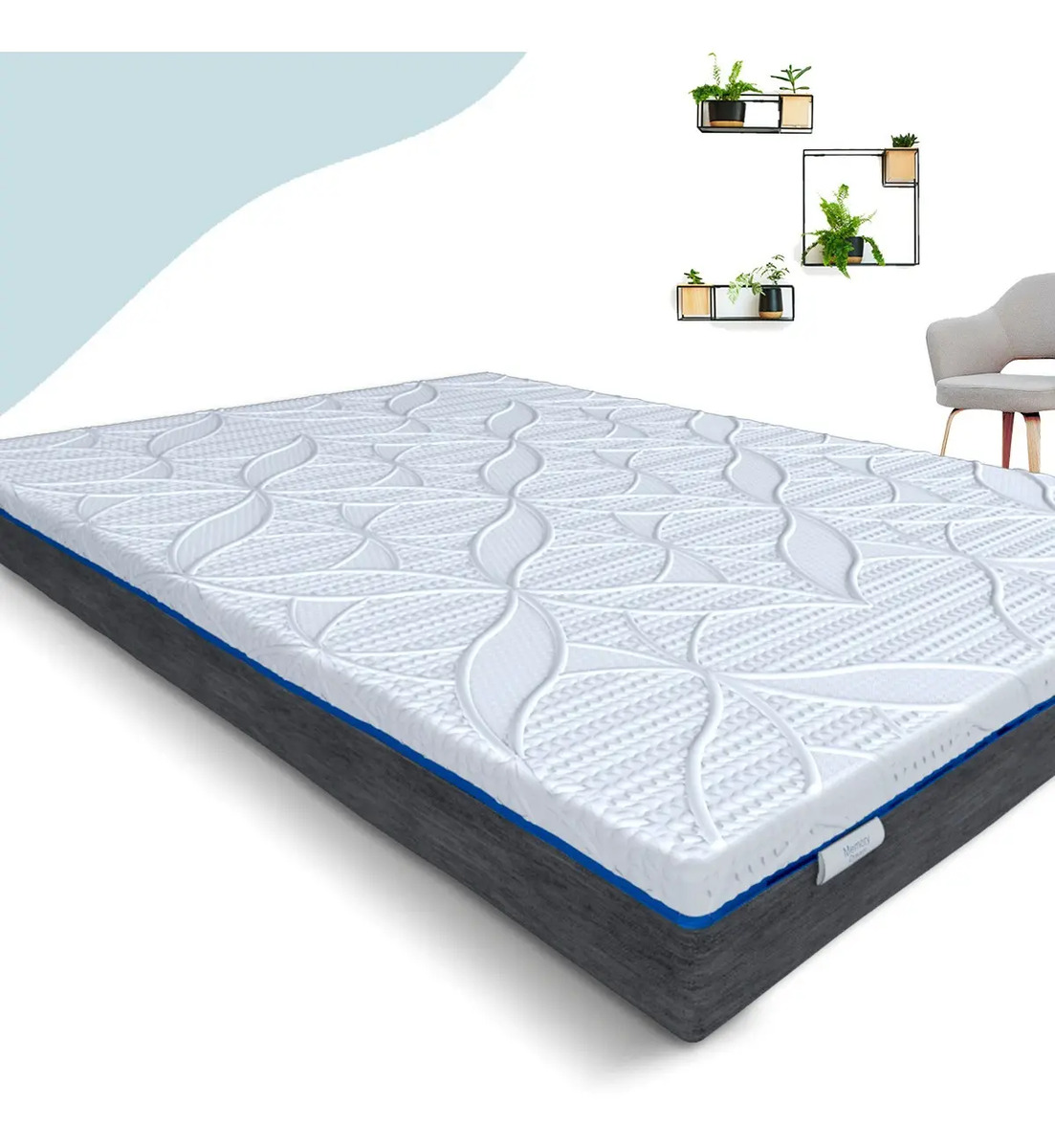 Colchón Memory Foam En Caja 10 Años Garantía Queen Size Meses sin