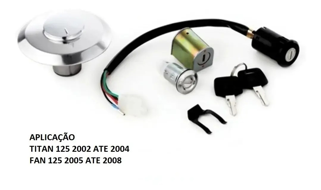 Kit Chave Ignição Travas Tampa Tanque Cg Titan Fan 125 2008 Mercado Livre