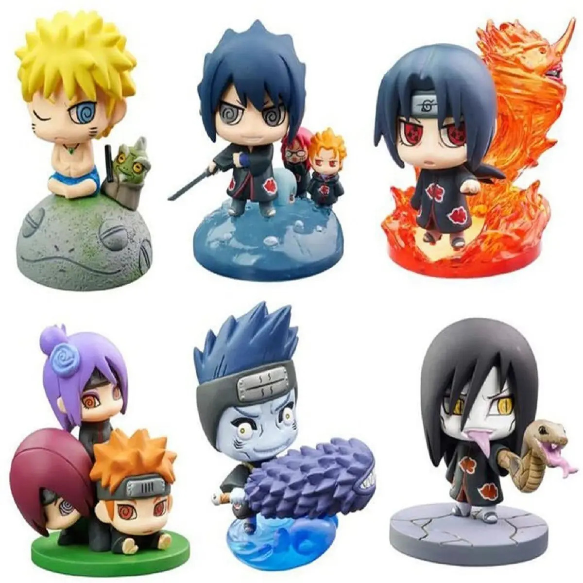Kit 6 Mini Funko Pop Naruto C Montaria Bonecos Action Figure Mercado