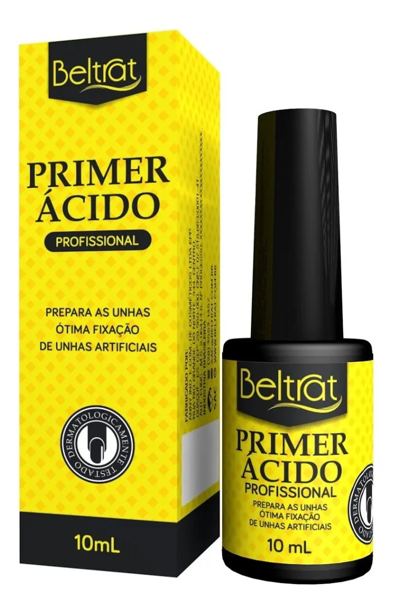 Primer Ácido Profissional Unhas Gel Beltrat 10ml Promoção! MercadoLivre