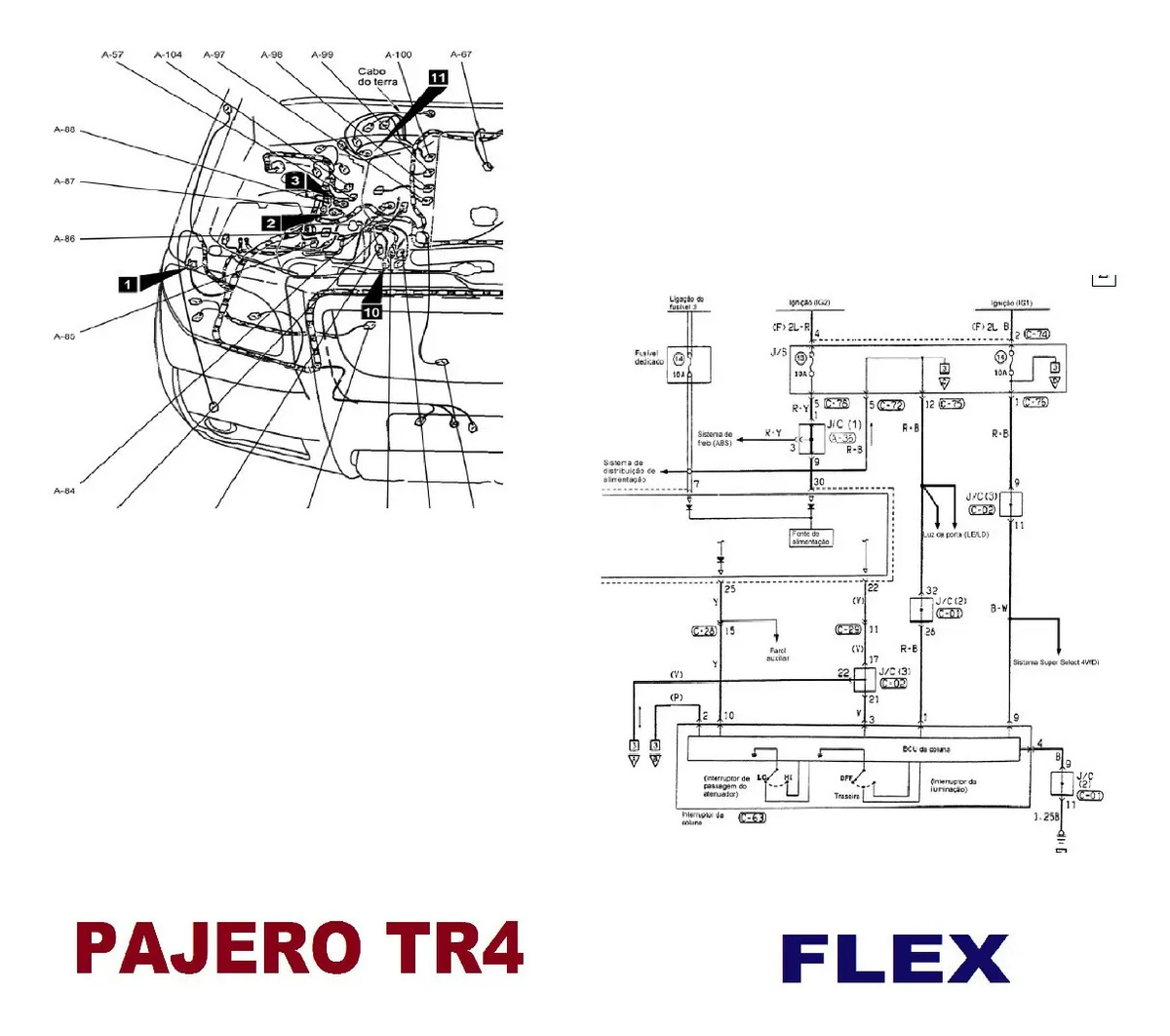 Esquema Elétrico + Injeção 4am Pajero Tr4 Flex 2007 A 2009 Mercado Livre