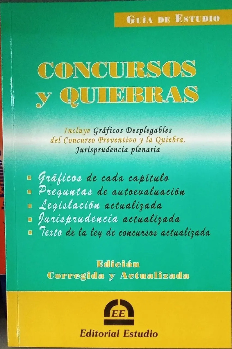 Guía De Estudio De Concursos Y Quiebras Ultima Edición Mercado Libre