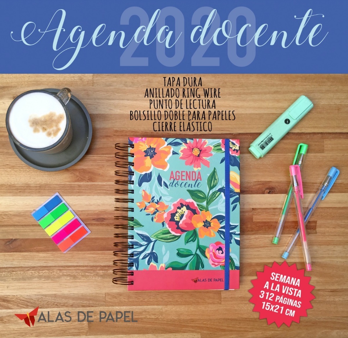 Agenda Docente 2020 Semanal Tapa Dura 15x21 Envio Gratis!!!! Mercado