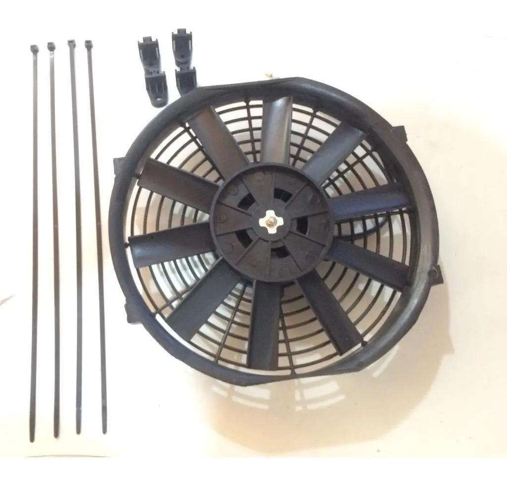 Eletro Ventilador Ar Condicionado Universal 10 Polegadas 12v Mercado