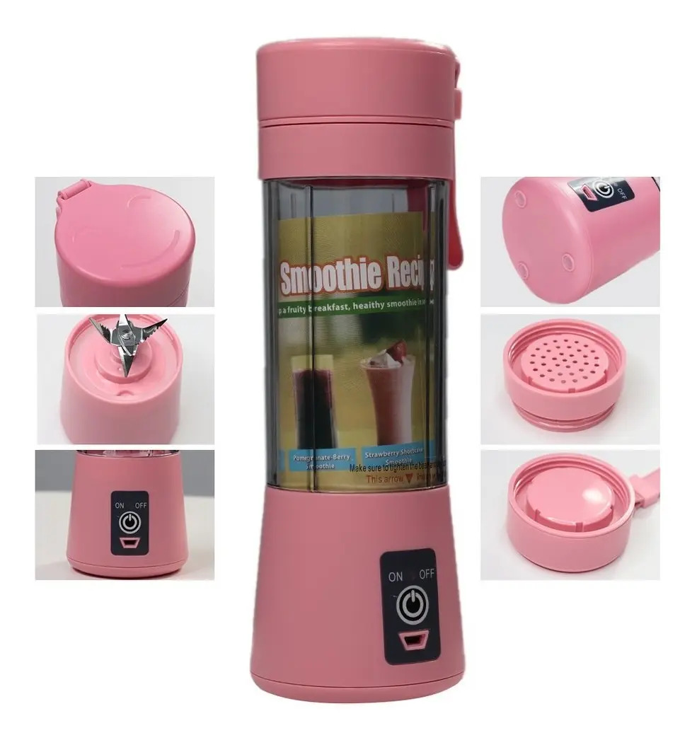 Mini Liquidificador Portátil Individual + Cabo Usb Premium