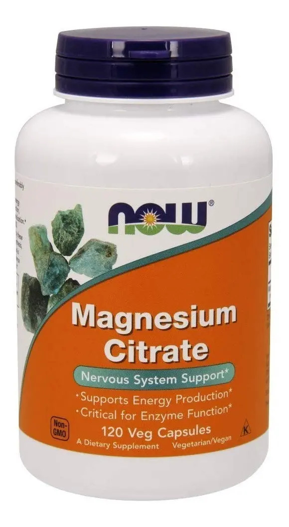 Magnesium Citrate Citrato De Magnesio 120 Cáps Vegetal Eg C5 Mercado Libre