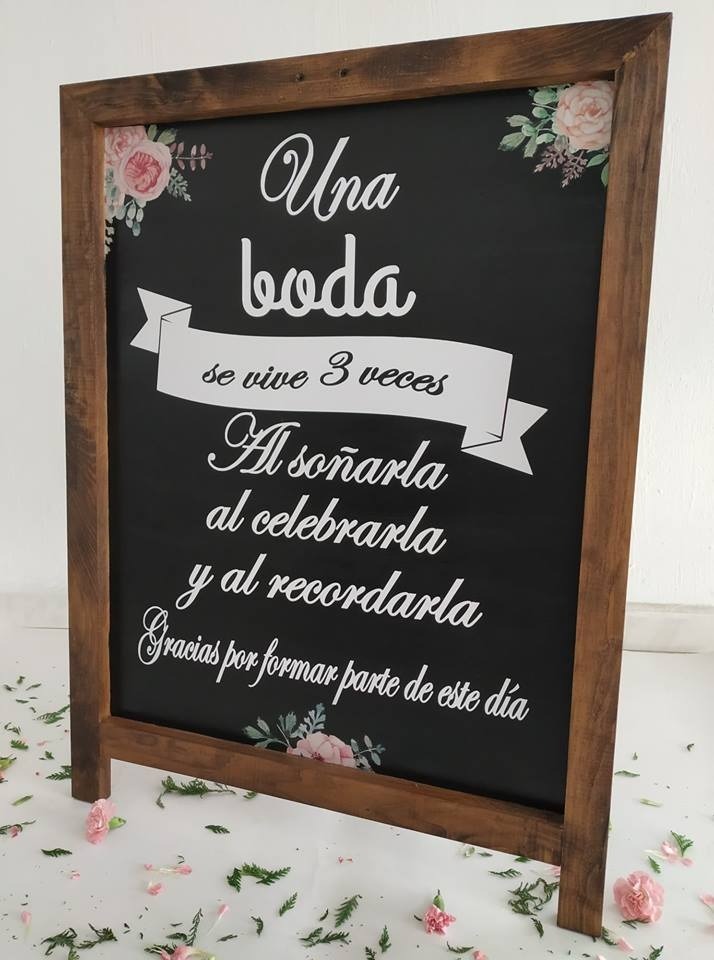 Letrero De Recepción Para Boda / Pizarra Para Bodas Mercado Libre