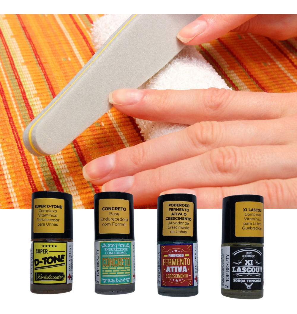 Esmaltes Sos Unhas Concreto Unhas Quebradiças (kit Promoção) Mercado