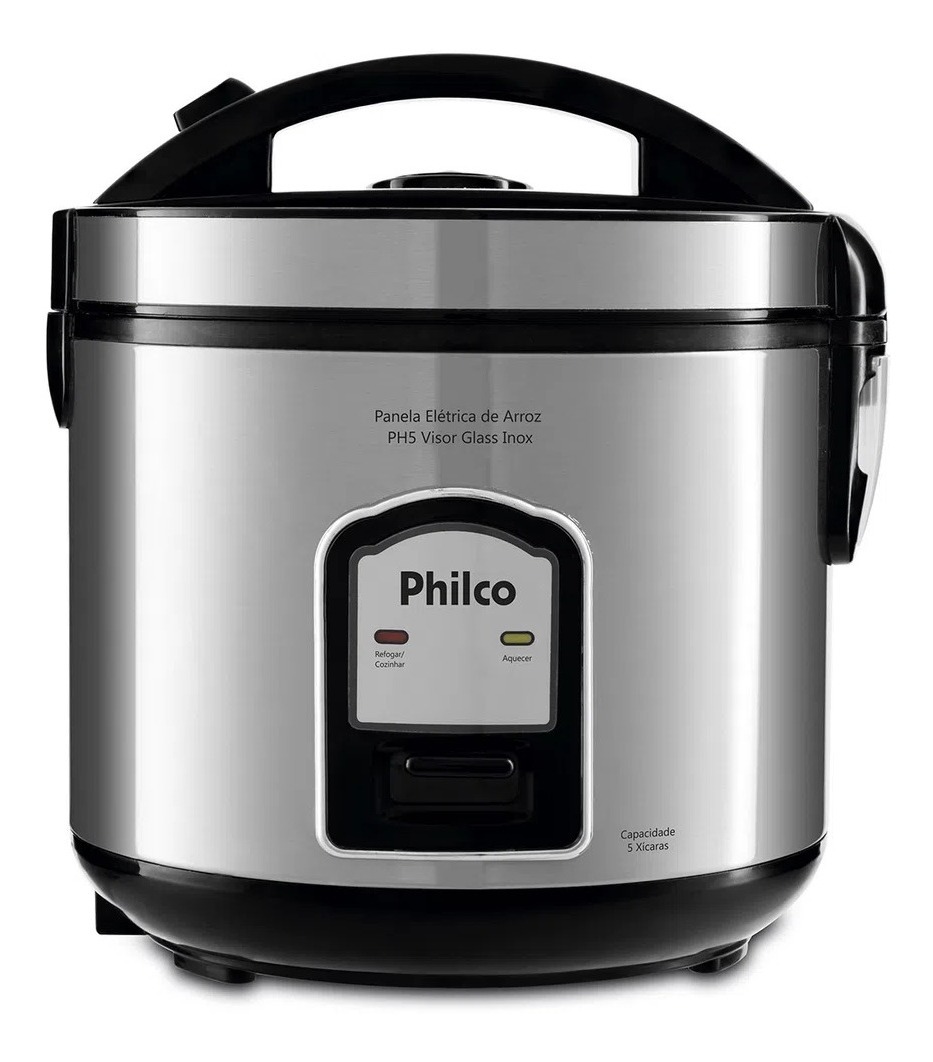 Panela Elétrica De Arroz Philco Glass 5 Ph 127v Dia A Dia Mercado Livre