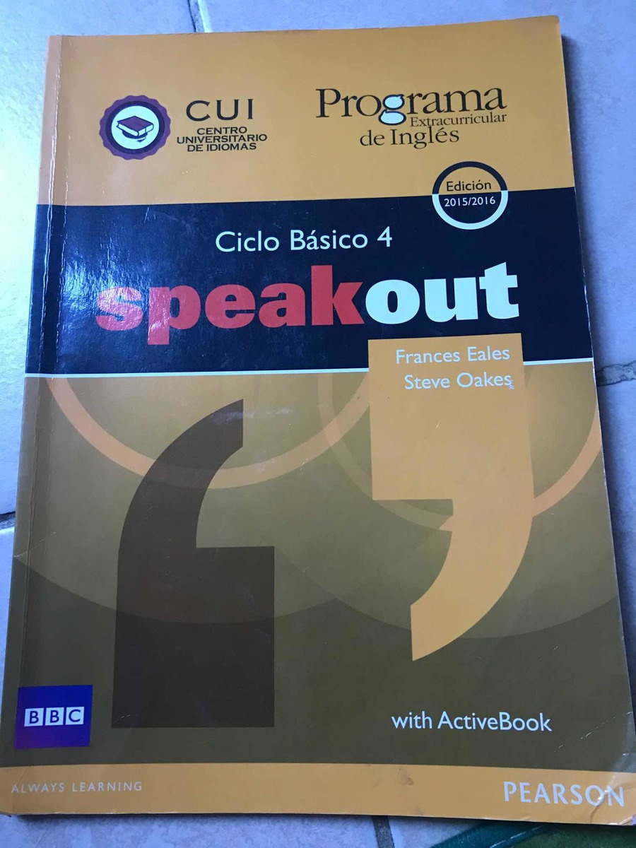 Libro De Inglés Speak Out Cui Ciclo Básico 4 Usado MercadoLibre