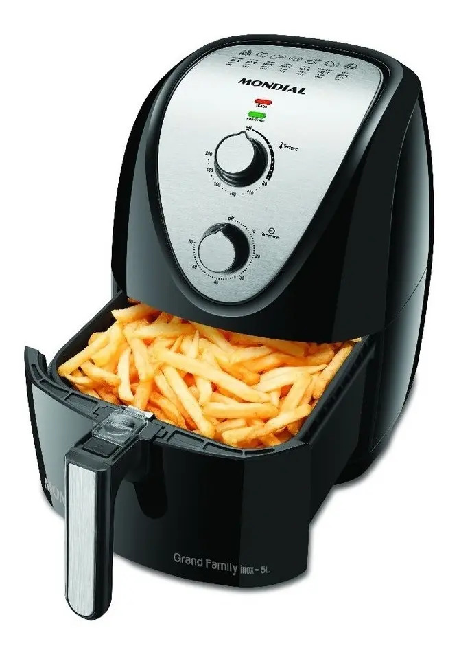 Fritadeira Elétrica Mondial Grand Family Preta/inox 5l 110v Mercado Livre