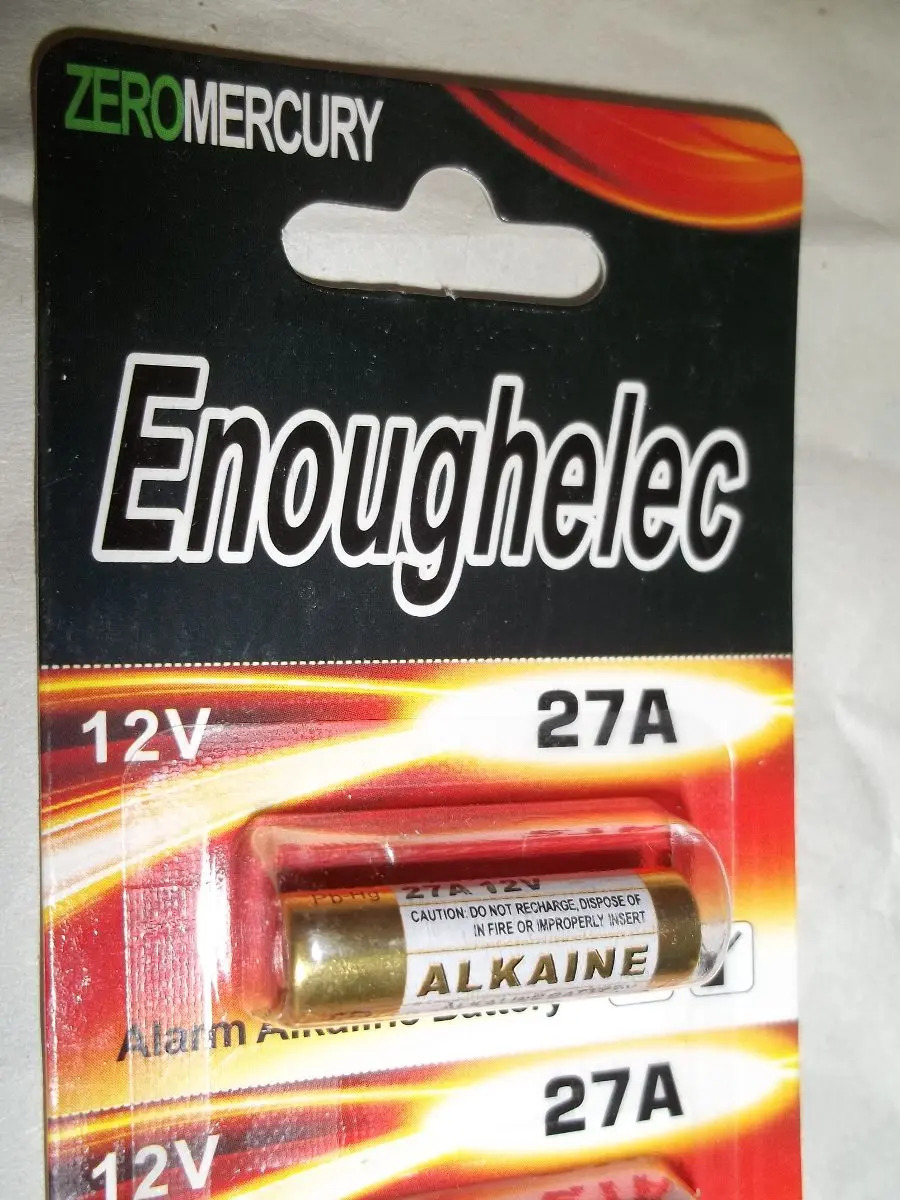 Pila Bateria 27a A27 12v Control Remoto Porton Alarma C/u Mercado Libre